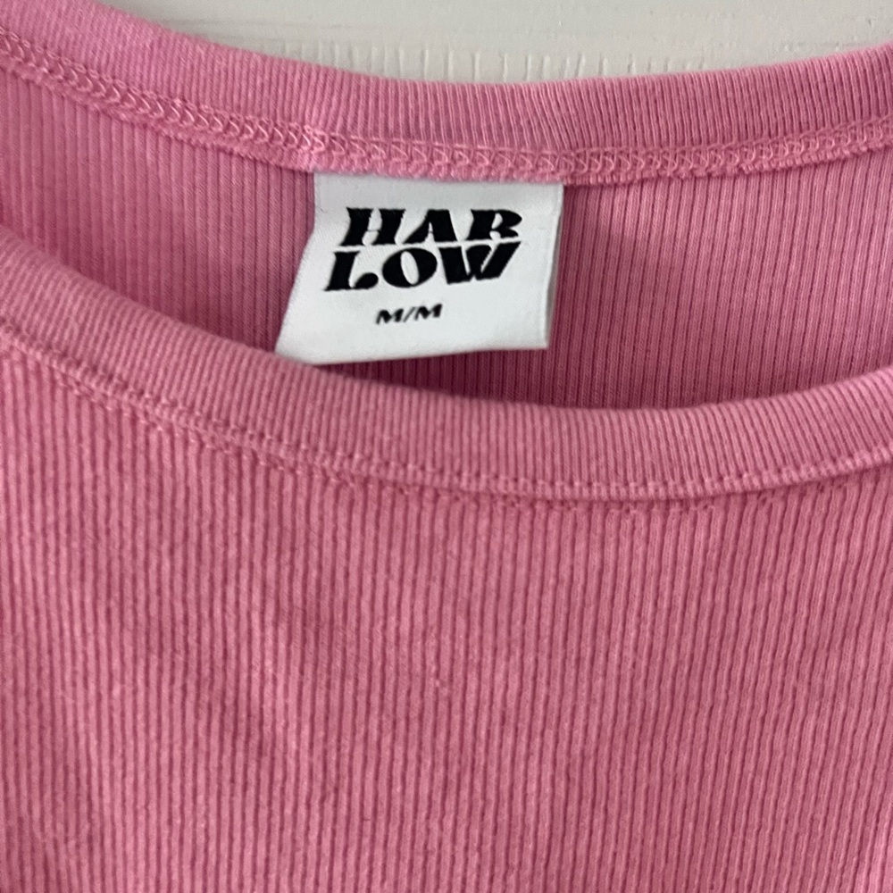 Harlow Pink Ribbed Tank Top - Picture 5 of 8